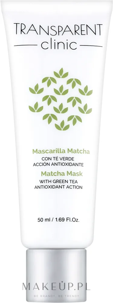 Очищающая маска для лица с зелёным чаем Transparent Clinic Matcha Mask With Green Tea, 50 мл