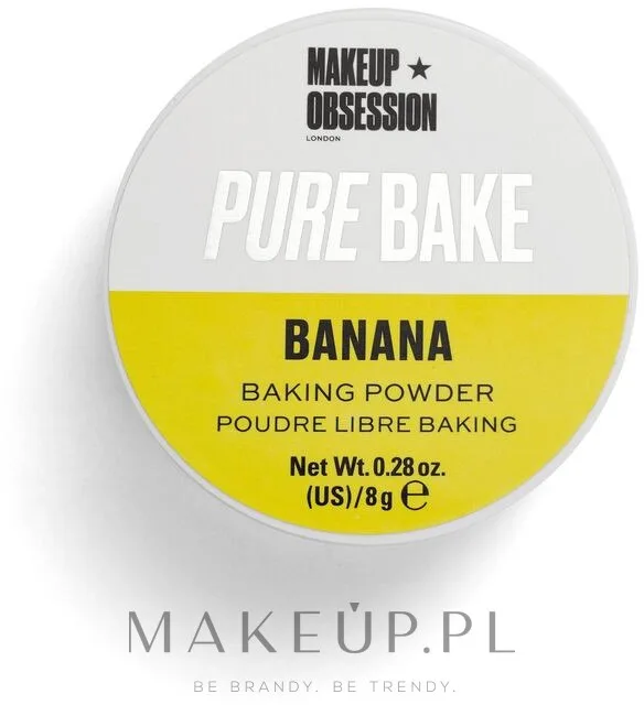 Рассыпчатая банановая пудра для бейкинга Makeup Obsession Pure Bake Baking Powder, 8 г, оттенок Banana