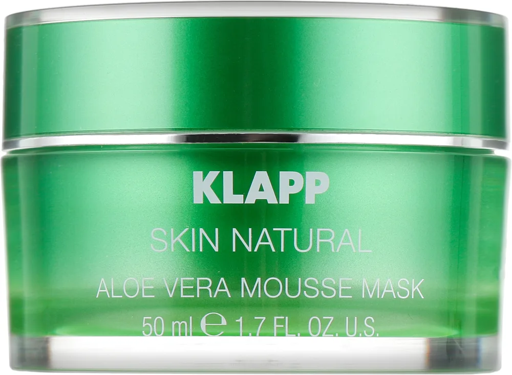 Маска для лица с алоэ вера Klapp Skin Natural Aloe Vera Mousse Mask, 50 мл