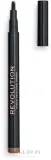Карандаш для бровей Makeup Revolution Micro Brow Pen в формате ручки, с трёхточечным наконечником, 1 мл, оттенок Medium — фото 1