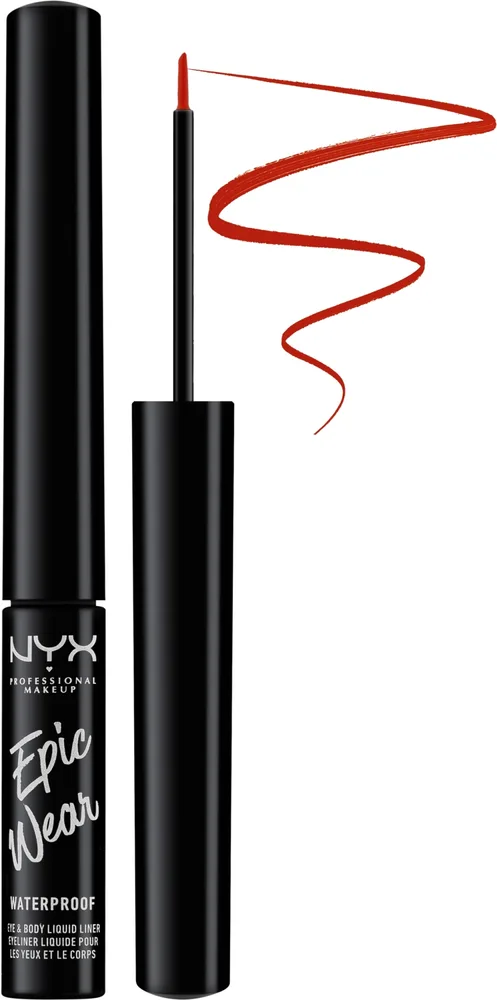 NYX Professional Makeup Wodoodporny eyeliner w płynie - Подводка для глаз NYX Epic Wear Liquid Liner, оттенок Red