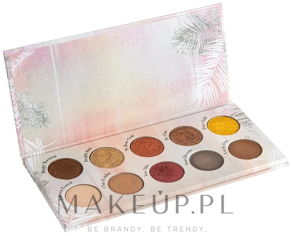Палетка теней для век Peggy Sage Eye Shadows Palette 3D Metal & Mat 10 оттенков