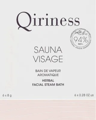 Таблетки для паровой ванночки для лица Qiriness Sauna Visage травяные для очищения пор 6 шт