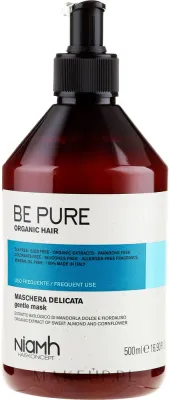 Niamh Hairconcept Niamh Hairconcept Be Pure Gentle Mask - Маска для волос Niamh Be Pure Gentle деликатная, для частого применения, сладкий миндаль и василёк, мягкость и блеск