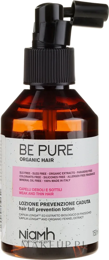 Лосьон для волос Niamh Hairconcept Be Pure укрепляющий для тонких волос 150 мл