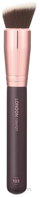 Скошенная кисть для макияжа London Copyright Angled Buffer Brush 103 веганская