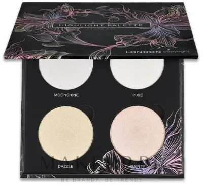 Магнитная палетка хайлайтеров London Copyright Magnetic Face Powder Highlight Palette