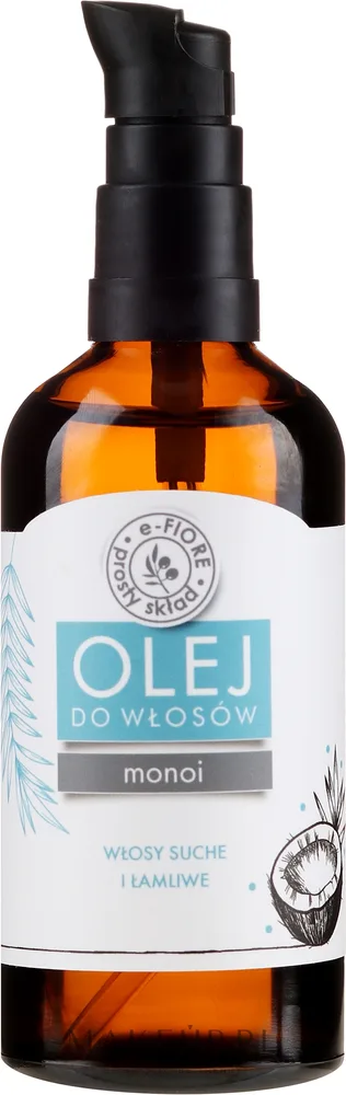 Масло монои для сухих и ломких волос E-Fiore с маслом кокоса и арганы