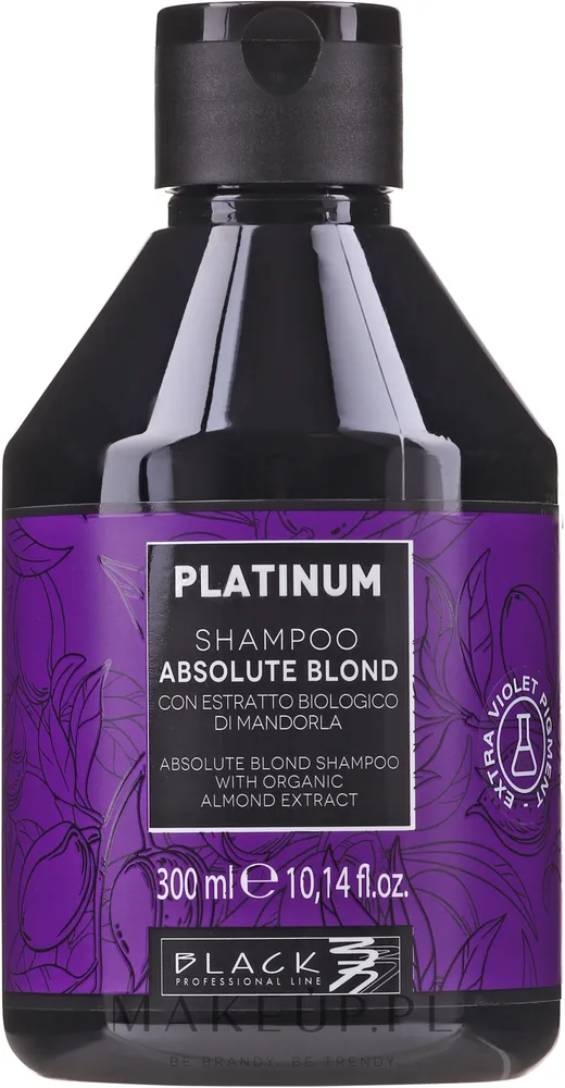 Шампунь для светлых волос Black Professional Line Platinum Absolute Blond с миндалём 1000 мл