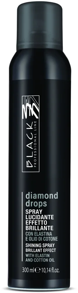 Спрей-блеск Black Professional Line Diamond Drops Shining Spray для мгновенного сияния волос, 300 мл