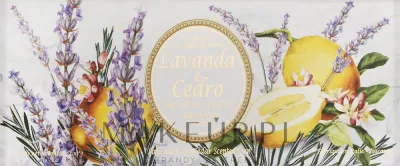 Набор мыла Saponificio Artigianale Fiorentino Capri Lavender & Cedar лаванда и кедр, 3 x 100 г