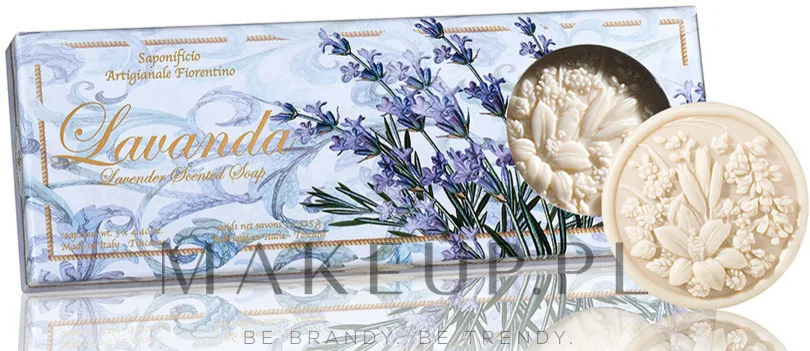 Набор мыла Saponificio Artigianale Fiorentino Lavender лаванда, 3 x 125 г