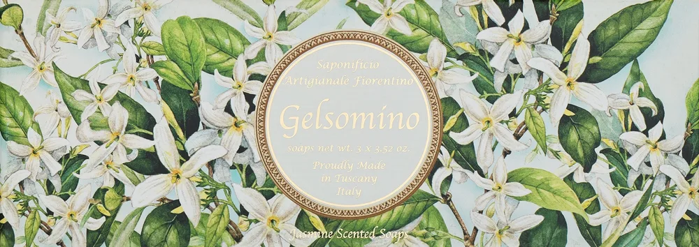 Saponificio Artigianale Fiorentino Saponificio Artigianale Jasmine Scented Soap (3 x soap 100 g) - Набор натурального мыла Saponificio Artigianale Жасмин с глицерином 3x100 г