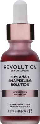 Интенсивный химический пилинг для жирной кожи Revolution Skincare 30% AHA+BHA Peeling Solution, 30 мл