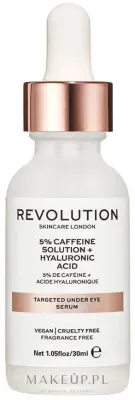 Сыворотка для кожи вокруг глаз Revolution Skincare 5% Caffeine + Hyaluronic Acid с кофеином и гиалуроновой кислотой 30 мл