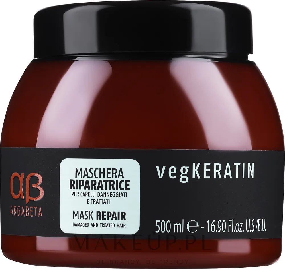 Маска для волос Dikson Argabeta vegKeratin Repair восстанавливающая, для повреждённых волос, растительный кератин и протеины