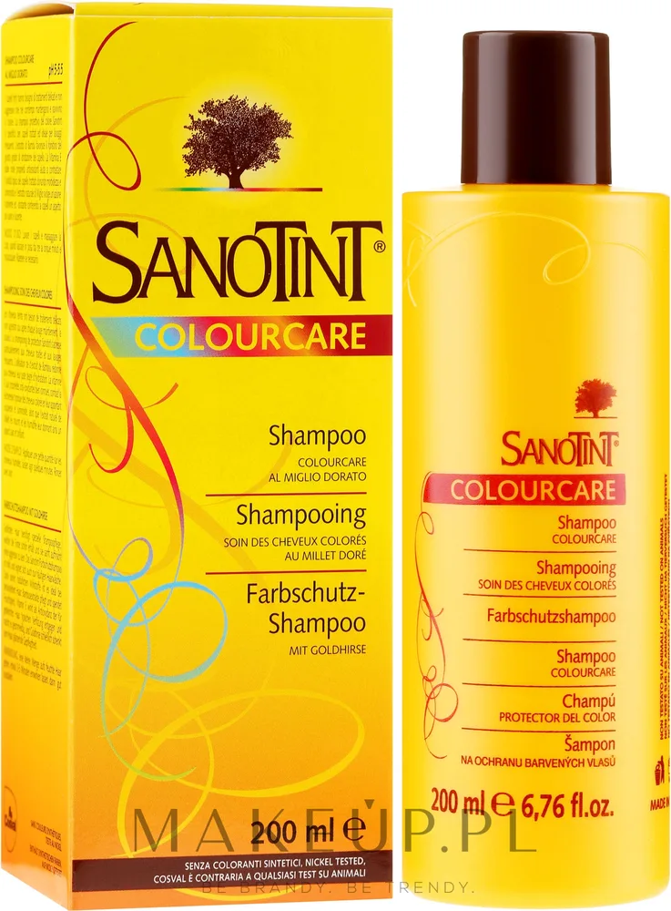 Шампунь SanoTint Colour Care для окрашенных и осветлённых волос с бамбуком и витамином Е 200 мл