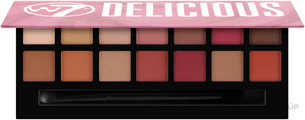 Палетка теней для век W7 Eyeshadow Palette 14 оттенков, оттенок Delicious