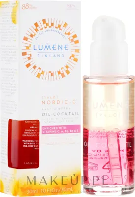 Сыворотка-масло для лица Lumene Nordic-C Valo Arctic Berry увлажняющий коктейль с арктическими ягодами и витамином C 30 мл