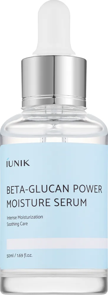 Сыворотка для лица iUNIK Beta-Glucan Power Moisture увлажняюще-успокаивающая с бета-глюканом аденозином и натрия PCA 50 мл, оттенок 50 мл NEW