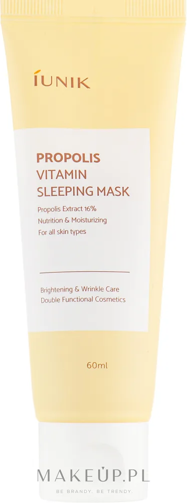 Восстанавливающая витаминная ночная маска с прополисом iUNIK Propolis Vitamin Sleeping Mask, 60 мл