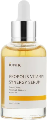 Сыворотка для лица iUNIK Propolis Vitamin Synergy с 70% прополиса облепихой центеллой и ниацинамидом 50 мл