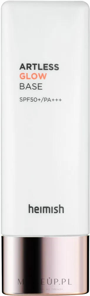 База под макияж Heimish Artless Glow Base SPF50+ PA+++ сияющая, с солнцезащитным фильтром, 40 мл