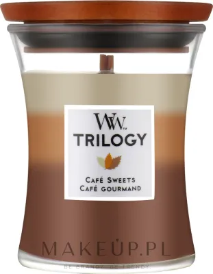 WoodWick WoodWick Hourglass Trilogy Café Sweets - Ароматическая свеча ВудВик Hourglass Trilogy Café Sweets, 275 г