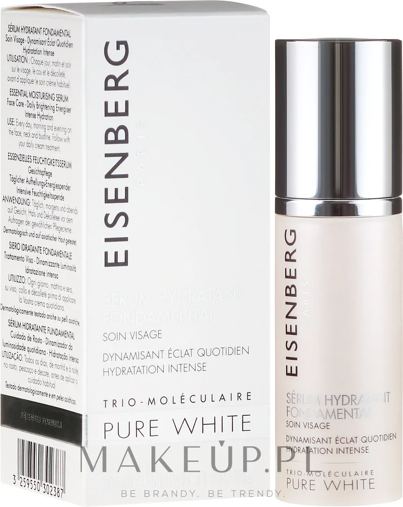 Eisenberg Paris Eisenberg Pure White Essential Moisturising Serum - Сыворотка для лица Eisenberg Pure White Essential Moisturising увлажняющая с альфа-арбутином витамином C и гиалуроновой кислотой 30 мл