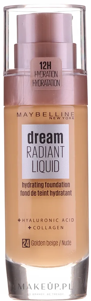 Тональная основа Maybelline New York Dream Radiant Liquid увлажняющая, 30 мл, оттенок 03 - True Ivory