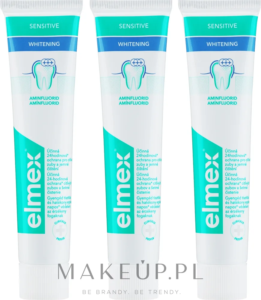 Набор зубных паст Elmex Sensitive Whitening для чувствительных зубов 3x75 мл