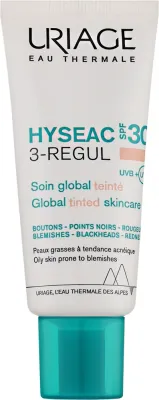 Тонирующее средство Uriage Hyseac 3-Regul Global Tinted для кожи с несовершенствами SPF 50+, 40 мл