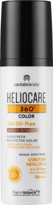 Солнцезащитный тонирующий флюид для лица Cantabria Labs Heliocare 360 без масел SPF 50+ для жирной кожи 50 мл