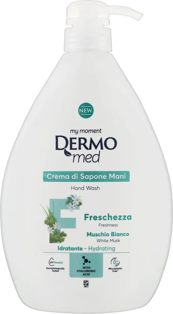 Крем-мыло жидкое Dermomed White Musk белый мускус, 600 мл