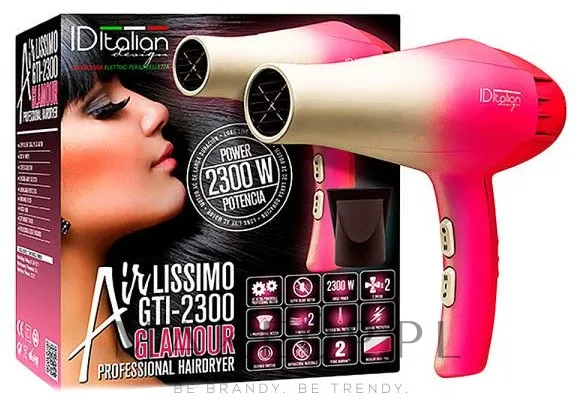 Фен для волос Iditalian Airlissimo GTI 2300 Glamour 2300 Вт компактный