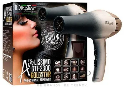 Фен для волос Iditalian Airlissimo GTI 2300 Gold Star 2300 Вт компактный
