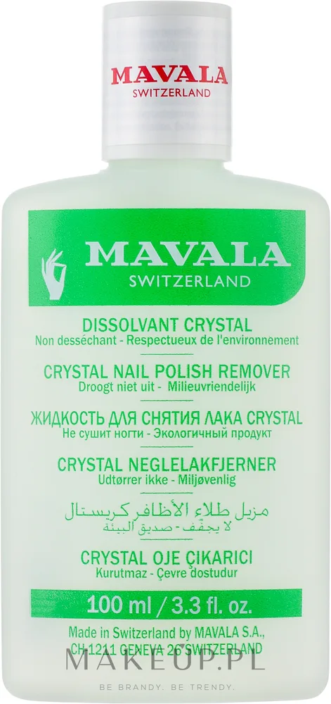Mavala Crystal Nail Polish Remover жидкость для снятия лака без ацетона для гладкой пластины 100 мл
