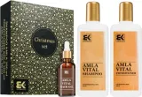 Набор для волос Brazil Keratin Amla Vital шампунь кондиционер и масло с амлой и кератином 300+300+50 мл — фото 1