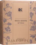 Набор для волос Brazil Keratin Anti Frizz Gold шампунь кондиционер и эликсир с арганой 300+300+100 мл — фото 1