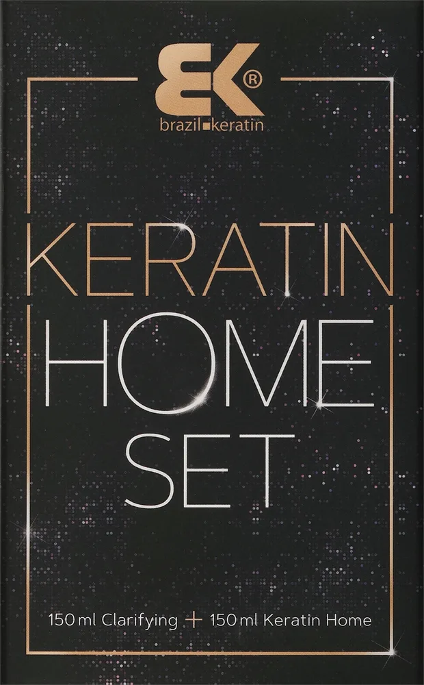 Набор для волос Brazil Keratin Beauty Home шампунь и разглаживающий уход с кератином 2x150 мл