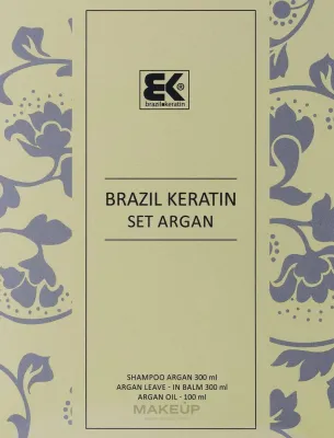 Набор для волос Brazil Keratin Therapy Argan шампунь кондиционер и масло с арганой и алоэ 300+300+100 мл