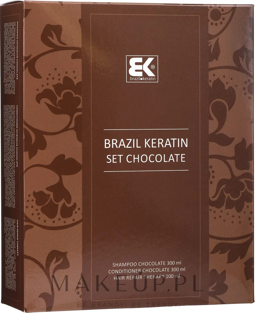 Набор для волос Brazil Keratin Intensive Repair Chocolate шампунь кондиционер и сыворотка с какао 300+300+100 мл