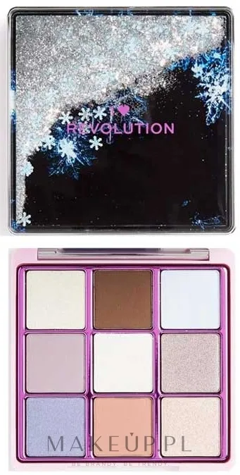 Палетка теней для век I Heart Revolution Snow Globe Eyeshadow Palette, оттенок Snowflake