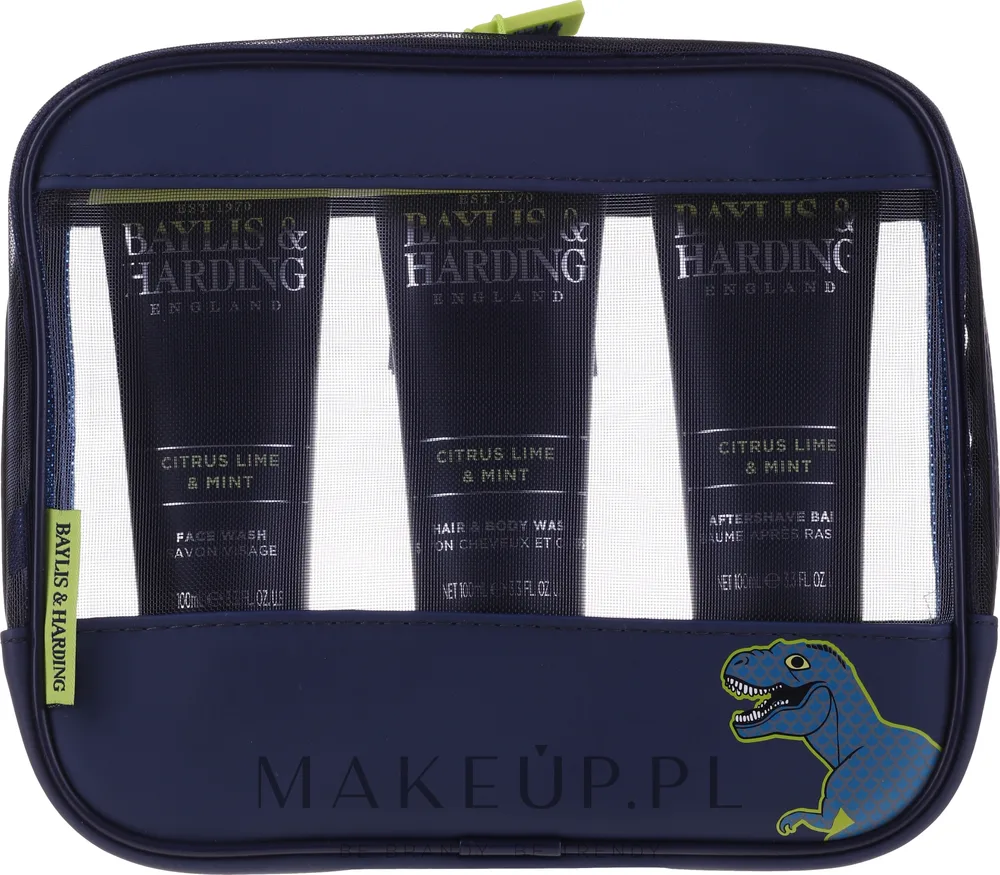 Набор для мужчин Baylis & Harding Citrus Lime & Mint средства для тела лица и бритья с косметичкой