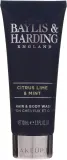 Набор для мужчин Baylis & Harding Citrus Lime & Mint средства для тела лица и бритья с косметичкой — фото 5
