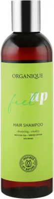 Очищающий шампунь Organique Feel Up с зелёной икрой и матча-чаем 250 мл