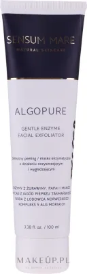 Деликатный энзиматический пилинг для лица Sensum Mare Algopure с папаином, манго и клюквой, 100 мл