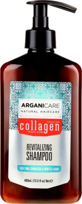 Ревитализирующий шампунь Arganicare Collagen для ослабленных волос с коллагеном