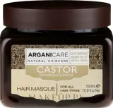 Маска для волос Arganicare Castor Oil укрепляющая, для тонких волос, касторовое масло и зелёный чай, объём и плотность, 350 мл — фото 3