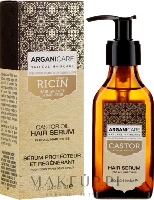 Сыворотка для роста волос с касторовым маслом Arganicare Castor Oil Hair Serum, 100 мл